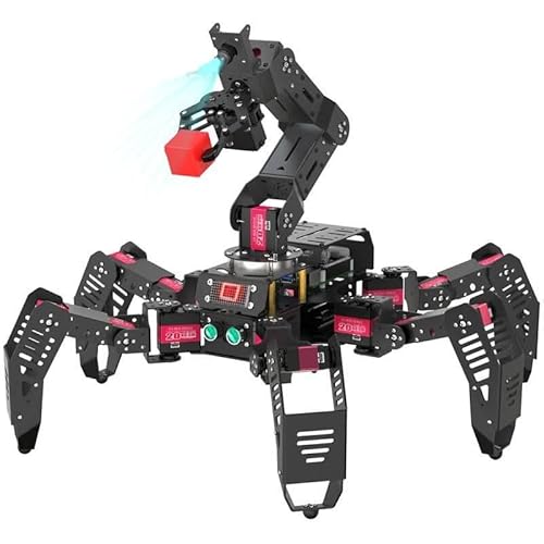 Hexapod AI Robotic Explorer with Vision Arm Ultimate Raspberry Pi 4B Powered Robot Kit