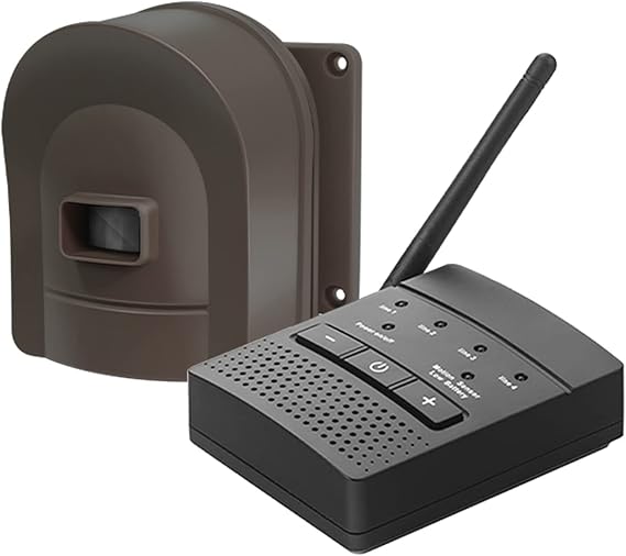 1/2 Mile Hosmart Driveway Alarm Wireless Sensor System & Driveway Sensor Alert System Weatherproof Security Outdoor Motion Sensor & Detector