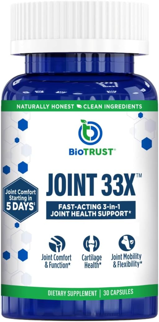 BioTrust Joint Support Supplement - Boswellia Serrata for Mobility, 30 Caps