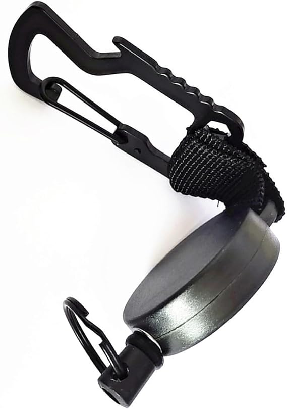 Retractable Steel Cord Pull Reel Keychain Retractable Keychain Clip with Built in Bottle Opener and Secure Anti-lost Clip
