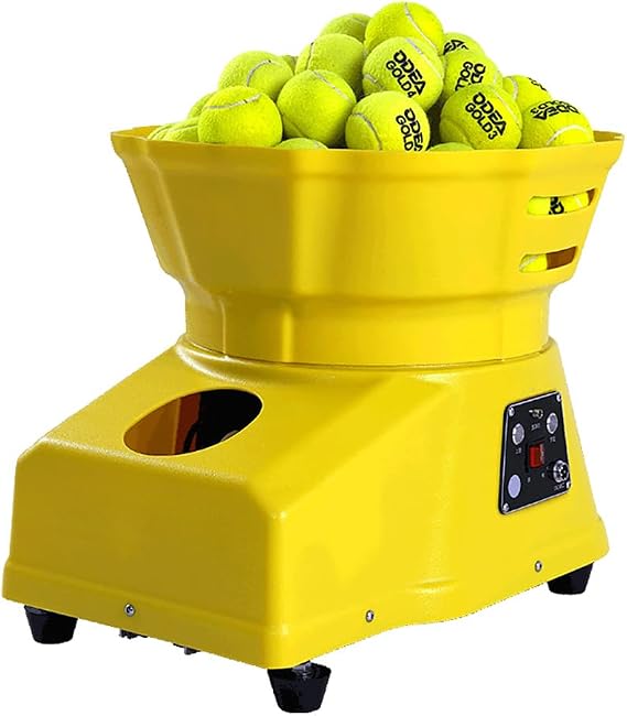 Tennis Ball Launcher, Portable Tennis Ball Machine, Automatic Practice Equipment Ball Thrower Shooter with Remote Control for Beginner Tennis Training