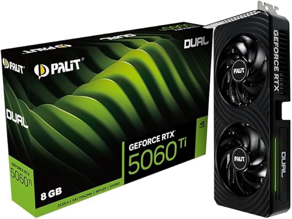 Palit GeForce RTX5060Ti Dual 8GB 128Bit GDDR7 Graphics Card NE7506T019P1-GB2062D