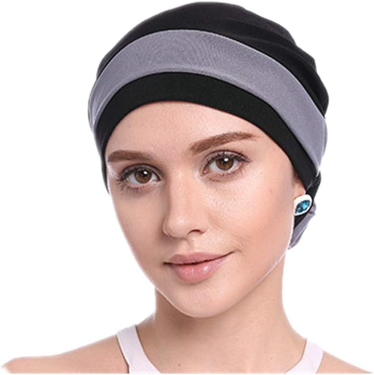 Fashion Hijabs for Women Muslim Soft Head Headwear India Hat Cancer Chemo Turban Wrap Scarf Cap