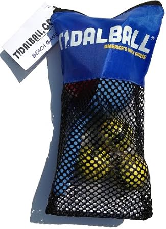 TidalBall Set | America's Beach Game | Portable Beach Cornhole Alternative | Sand Toss Game, Balls Float, 2 Koozies Included | Outdoor Beach Games for Adults, Teens & Family