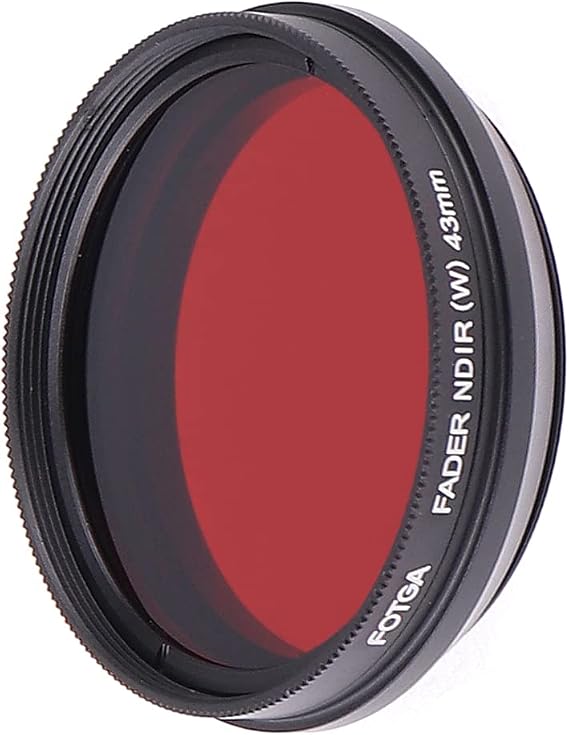 FocusFoto FOTGA 43mm All-in-One Adjustable Infrared IR Pass X-Ray Lens IR Filter, Variable from 530nm to 650nm 680nm 720nm 750nm Optical Glass