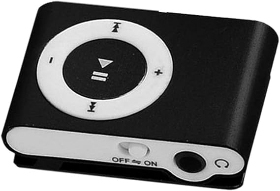 Metal Mini Clip Mp3 Player Sport Digital Music Support Tf Card Mp3 Player Usb2.0 with 3.5Mm Headphone Jack Black