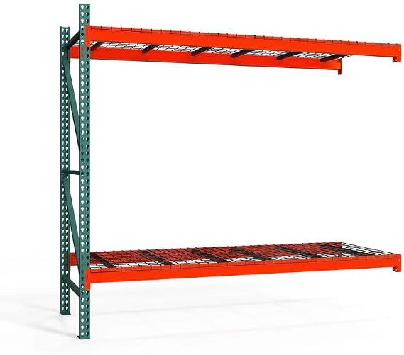 SI 36" d x 96" w x 96" h 2-Tier Pallet Rack Add-On Unit with Wire Decking