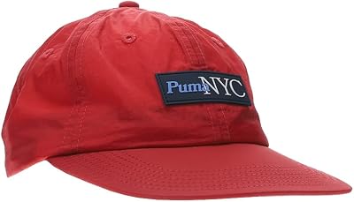 PUMA Mens NYC Haul Flat Brim Cap - Red