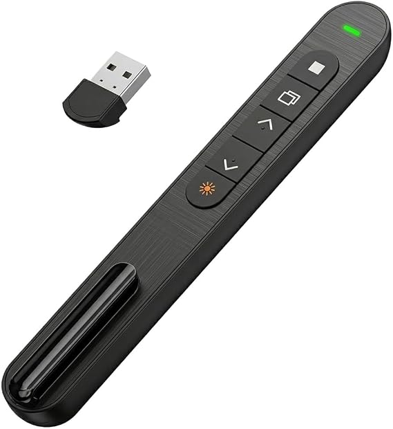 Presentation Clicker for PowerPoint, Wireless Slide Clicker USB
