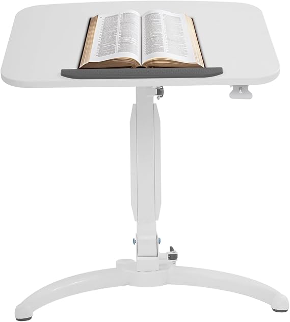 Foldable Mobile Standing Desk, Height Adjustable Worker Foldable Mobile Standing Desk, Eco-Friendly Laptop Stand With Wheels