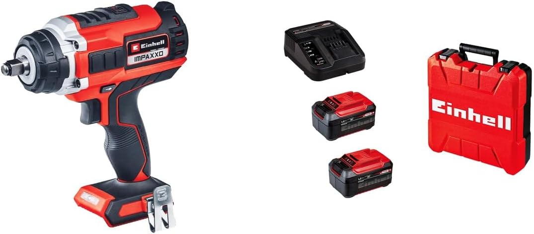 Einhell Impaxxo 18/400 Kömürsüz Akülü Somun Sıkma 18V 5.2 Ah Çift Akülü Set
