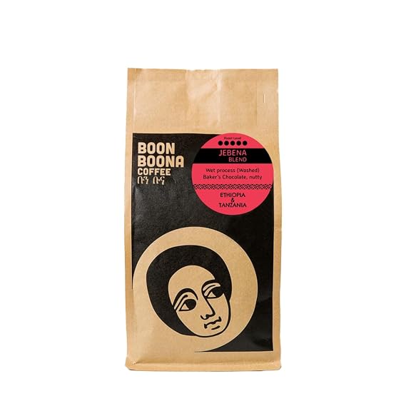 Jebena Blend - Roasted by Boon Boona Coffee - Freshly Ground Coffee - 2 Pound Bag