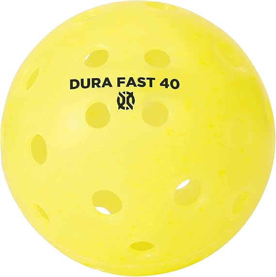 Dura Fast 40 Pickleballs | Outdoor Pickleball Balls Neon or Yellow USAPA Approved and Sanctioned for Tournament Play, Professional Perfomance (Yellow, 24 Pack)