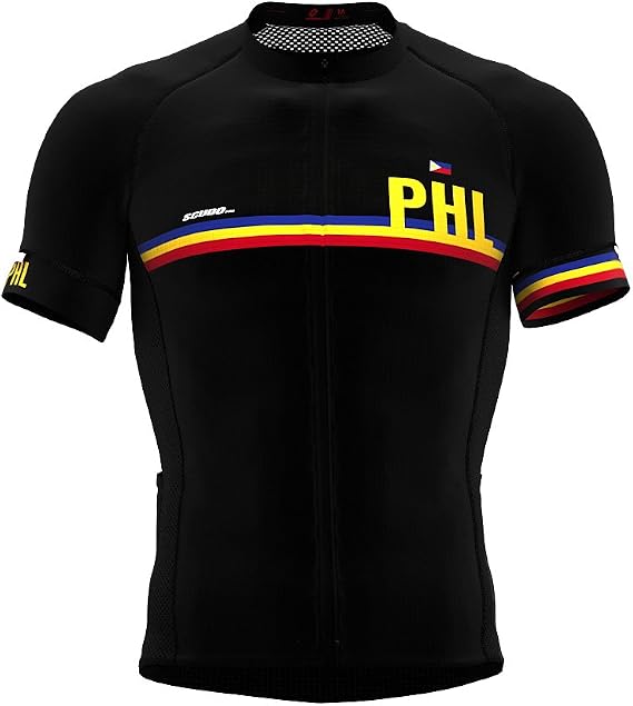 Philippines Code Short Sleeve Cycling PRO Jersey for Men