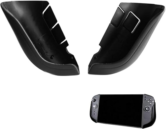 2 Pcs 3D Printed Grip Handle Compatible with Legion Go 2, Protective Sleeve for Handheld Game Console Accessories, Black Ultra Ergonomic Grip Handle