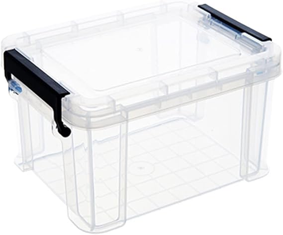 Storage Box Plastic Clear Visible Storage Organizer Organization Durable White One Size