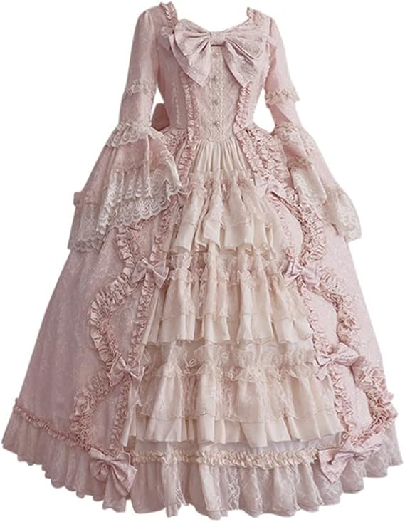 Ctreela Womens Renaissance Ball Gown Rococo Fairy Dress Victorian Baroque Marie Antoinette Medieval Renaissance 1800s Dress