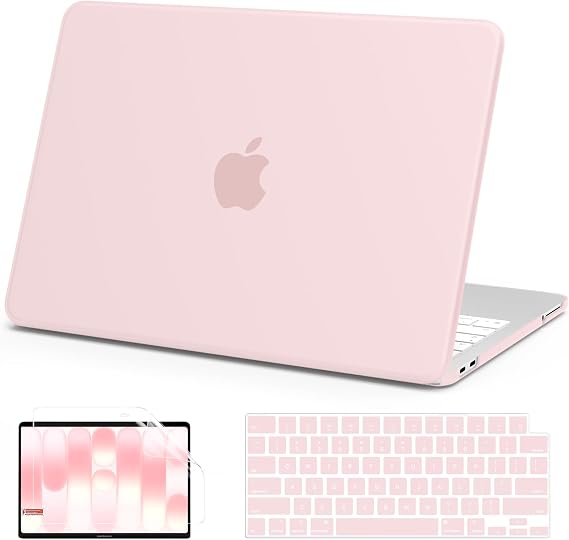 AKIT for MacBook Neo Case 13 inch 2026 A3404 (A18 Pro Chip), Chalk Pink