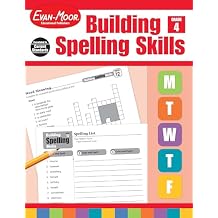 Evan-Moor Building Spelling Skills, Grade 4 - Homeschooling & Classroom Resource Workbook, Reproducible Worksheets, Teaching Edition, Spelling Strategies, Reading and Writing Skills Paperback Teacher's Edition, March 1, 2002