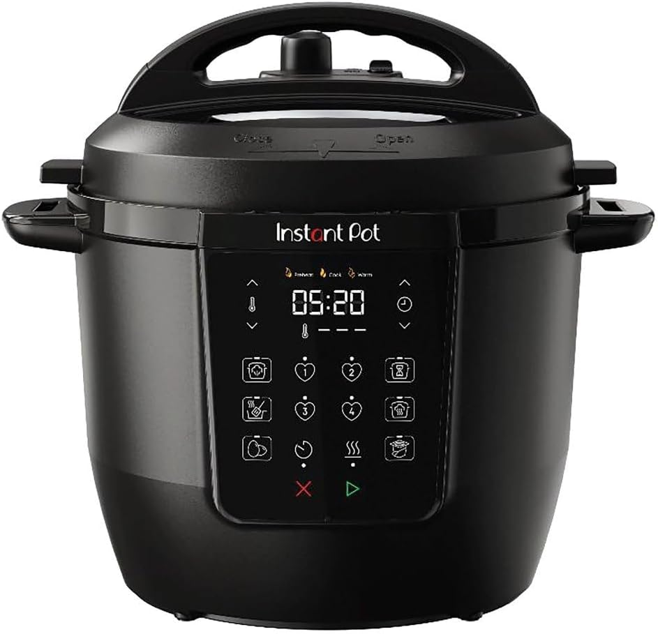 Instant Pot Çoklu Pişirici, 5,7L 7si 1 arada Akıllı Ocak - Düdüklü Tencere, Yavaş Pişirici, Pirinç Pişirici, Sote Tavası, Yoğurt Makinesi, Buharlı Pişirici ve Yemek Isıtıcı, Siyah.