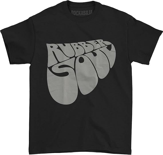 Bravado Beatles Men's Rubber Soul Logo T-Shirt Black