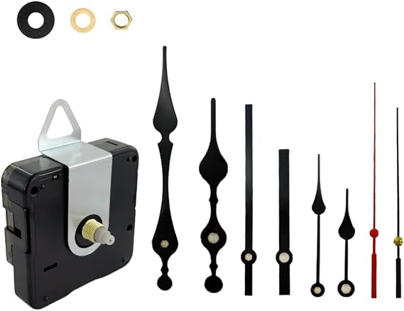 Clock Mechanism Replacement - Quartz Battery Operated Movement Silent Clocks Kit DIY Repair Parts (16mm)