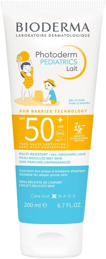 Bioderma Photoderm Pediatrics Lait SPF50+ Bebek, Çocuk Çok Yüksek Korumalı Süt Formda Güneş Kremi 200 ml