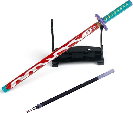 A 20cm/ 8-inch signature pen with a ballpoint pen refill and shelf is the best party supply gift, bookshelf collectible (red)