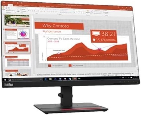 Lenovo ThinkVision T24i-20 23.8" Full HD WLED LCD Monitor - 16:9 - Raven Black