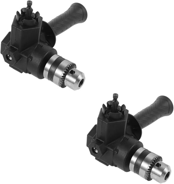 SHINEOFI 2pcs Impact Driver Bit Right Angle Drill Attachment for Tight Spaces Corner Adapter for Electric Screwdriver Durable and Easy to Wrench Accessory