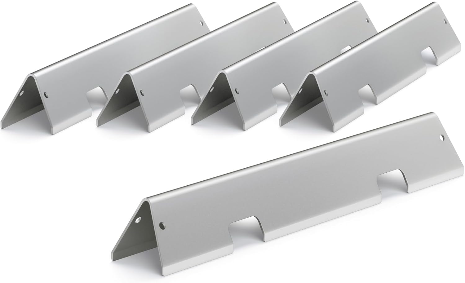 67046 7636 Flavorizer Bars for Weber Spirit II E-310 310 300 Grill Parts, Spirit ES-310 320 330 Part Replacement, Full 17GA Stainless Steel Flavor Bars for Weber Spirit GS4, 15.3” Flame Guards 5 Pack