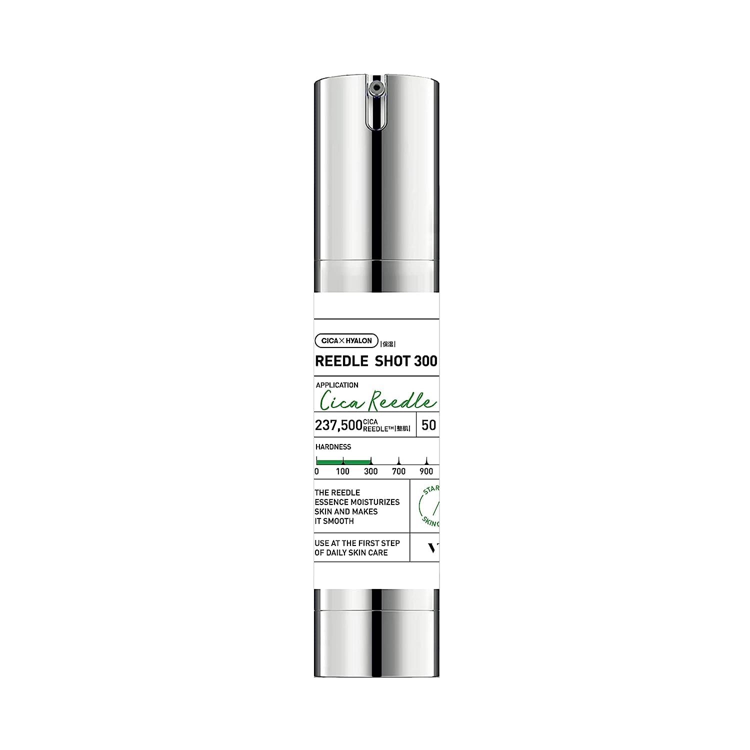 VT COSMETICS Cica Reedle Shot 300 Essence | Natural Skin Glow & Fine Lines Korean Glass Skin Skincare | Centella Complex | Hyaluronic Acid | Green Propolis Extract 1.69Fl Oz 50ml