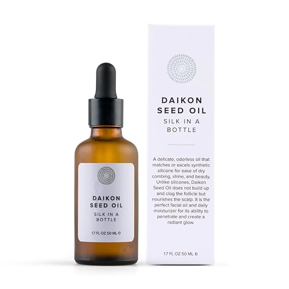 Hairprint Daikon Seed Oil | Lightweight Moisturizer & Conditioner | Nourishes & Softens Hair & Skin | Rich in Essential Fatty Acids & Vitamins | Non-Greasy | Non-Toxic Formula (4 Fl Oz)