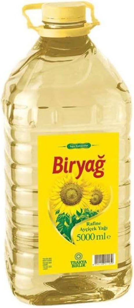 Trakyabirlik Biryağ Refined Sunflower Oil Angular Pet 5 lt