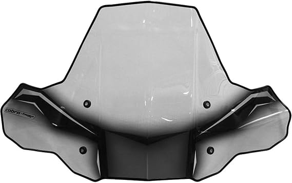 PowerMadd 24574 ProTEK Windshield for ATV - Rapid Release Mount - Clear with black graphics