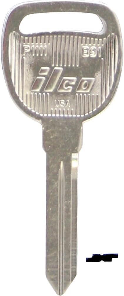 KABA ILCO B91-P1111 Master Key Blank For Chevrolet Malibu Impala Pontiac Grand Am GT & SE Oldsmobile Cutlass