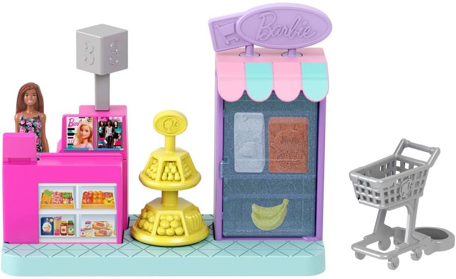 Mini BarbieLand Doll and Play Set JCR29 - Supermarket Jcr33