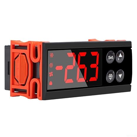 Digital Temperature Controller 220V ECS-961NEO Thermostat for Heating Cooling - High Accuracy Sensor with Alarm -50 to 99C Industrial Oven