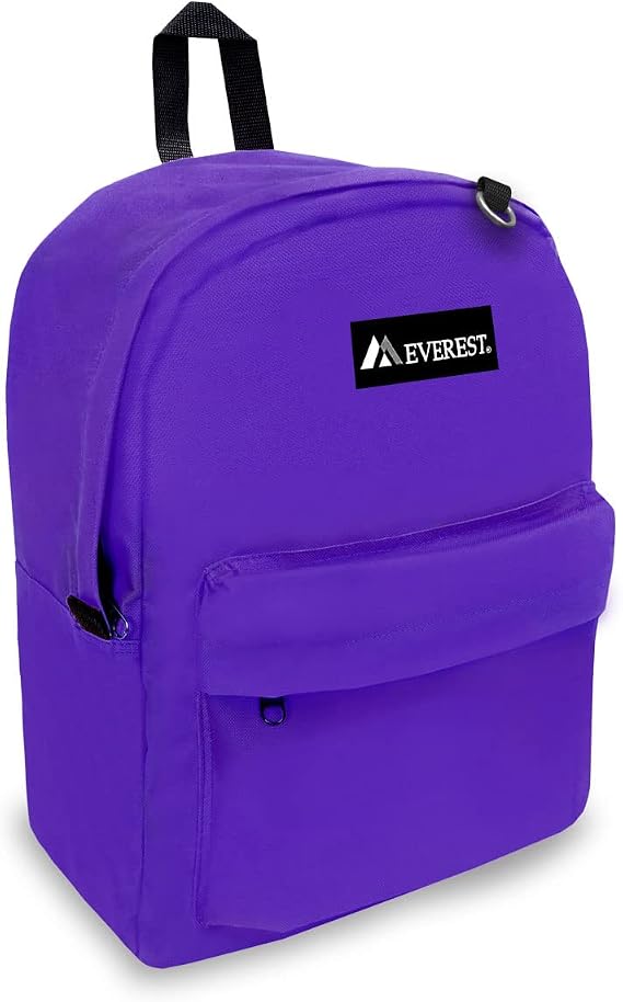Everest 2045CR Classic Backpack, 16.5", Dark Purple