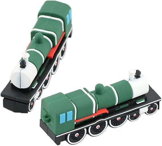 32GB Train Shape Flash Drive USB Flash Drive Memory Stick Thum Drive USB Drive USB Flash Disk U Disk Pen Drive USB Stick PenDrive USB Disk (Green)