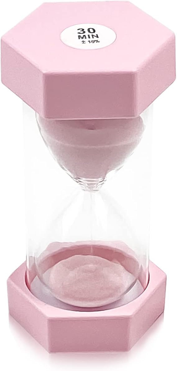Hourglass Sand Timer, Kids Timer Hourglass Set, Colorful Sand Clock Kitchen Sandglass, 30 Minutes