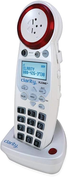Clarity XLC8HS Amplified Phone Expansion Handset - for XLC8 Bluetooth Cordless Amplified Phone with Answering Machine