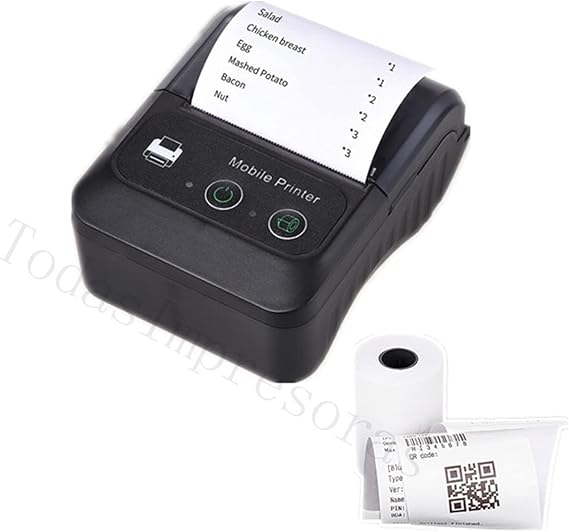 Handheld Inkjet Printer Mini Portable Thermal Printer 58mm 2 Inch Wireless Bluetooth Compatible Printer Receipt Maker Mini Invoice Building Printer More Convenient for Wide Range of Materials