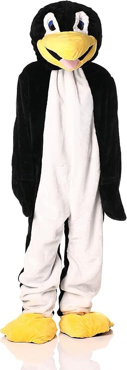 Penguin Mascot Costume - Plush Adult Cosplay Outfit for Party & Events Halloween Costume
