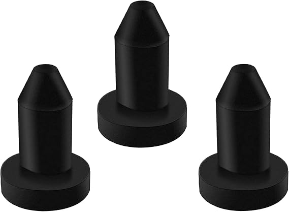 HZMM Pack Kayak Drain Plug Scupper Plugs for Boat Canoe Holes Stoppers Compatible with Sun Dolphin Kayaks Aruba 8 SS, Pedal Kayak, Pelican Fishing Excursion 5, Black