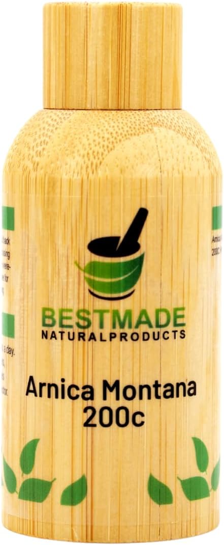 Bestmade Natural Products Turbo Arnica 200C - Comprehensive Arnica Pellets for Muscle Recovery, Soreness Relief, and Holistic Wellness Support, 140 Pellets