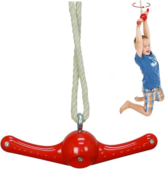 Swing Spins - 360 Spinner Swing for Boys Girls Indoor Outdoor Twister Activity, Flip Toy for Teens Exercise, Build Kids Body Strength, Basement Playground Backyard Fun Accessory