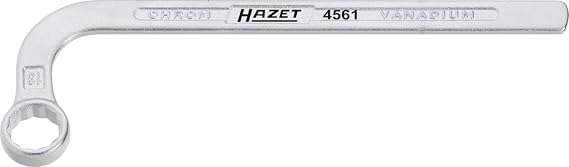 HAZET 4561 165 mm 12-Point Profile Injection Pump Wrench - Chrome-Plated