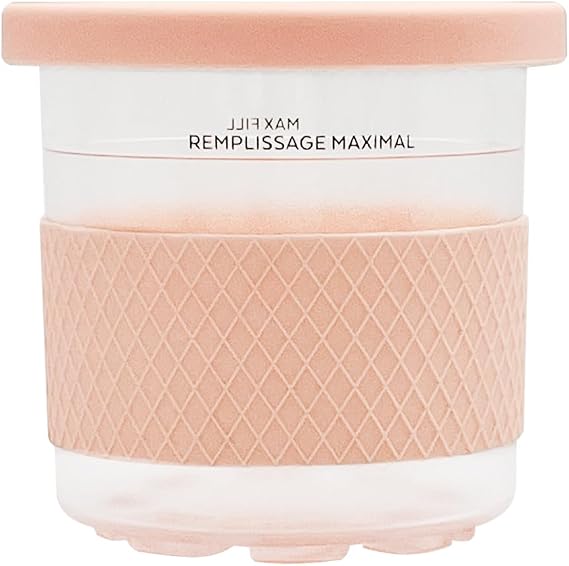 交換用アイスクリームパイント シリコン蓋とスリーブ付き Ninja Creami Ice Cream Maker、モデル:NC301、NC300、NC299AMZシリーズに対応 ピンク