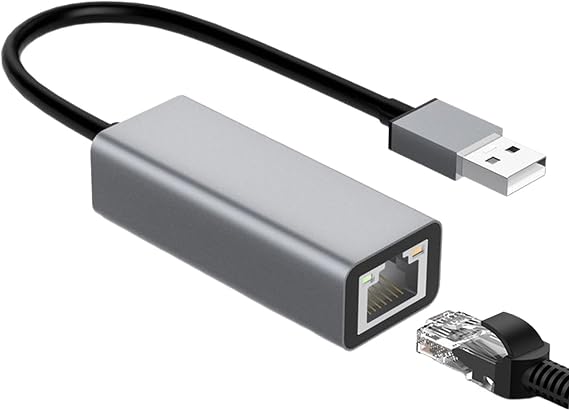 Ethernet Adapter - Network Adapter | USB To RJ45 Ethernet Network Converter | Wired Internet Connection | USB To Wired LAN Converter | Type C To Wired LAN Connector For Business Trip